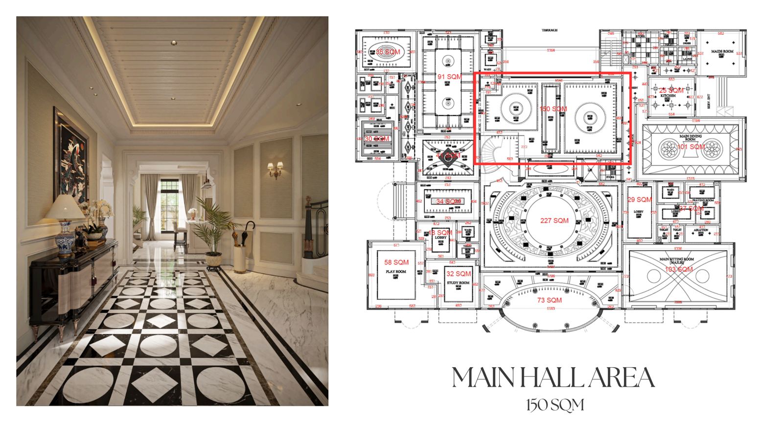 Main hall proposal board