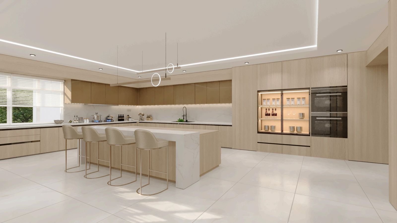 Kitchen render, apartment 404