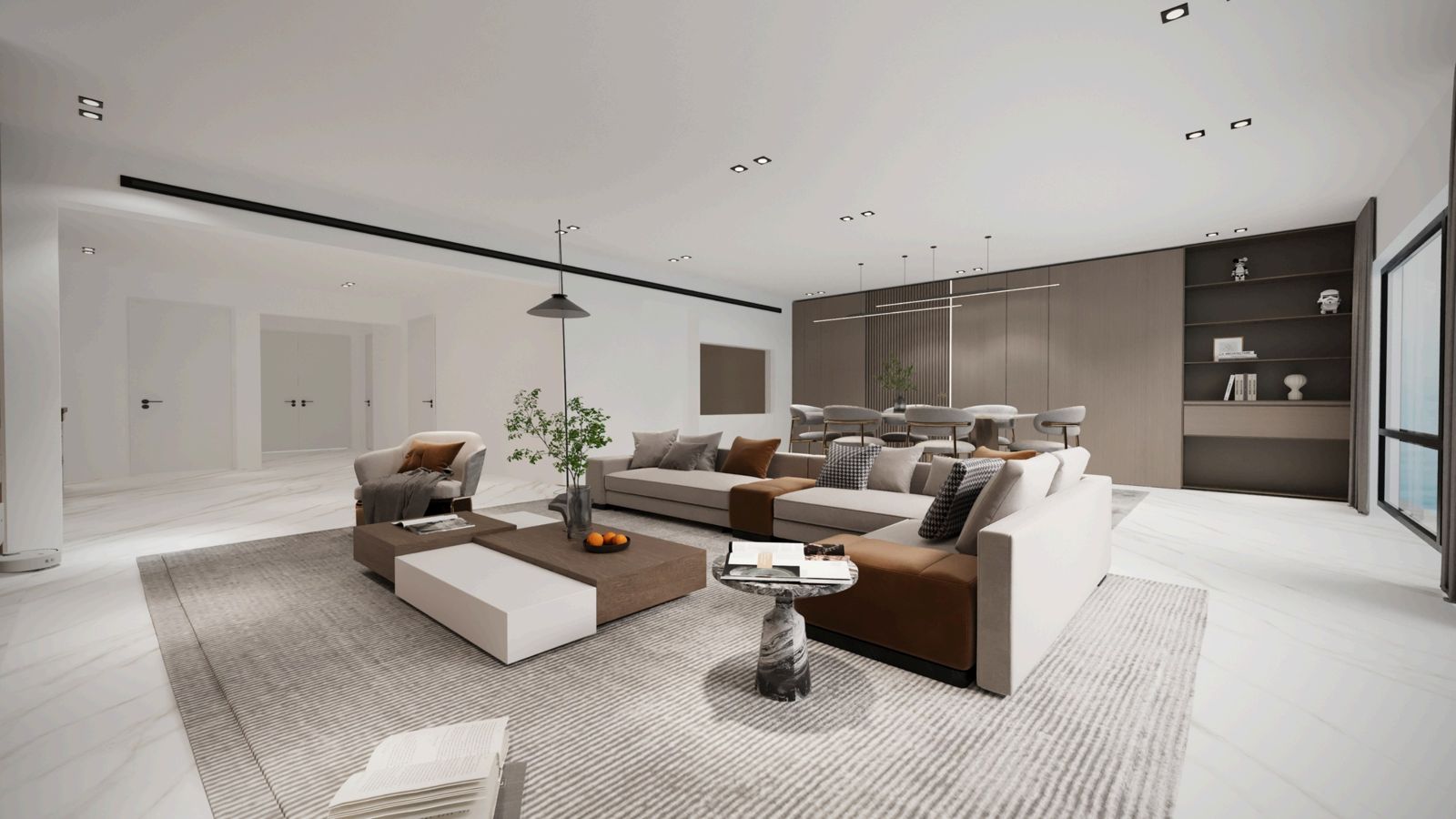 Living and dining 403, second view