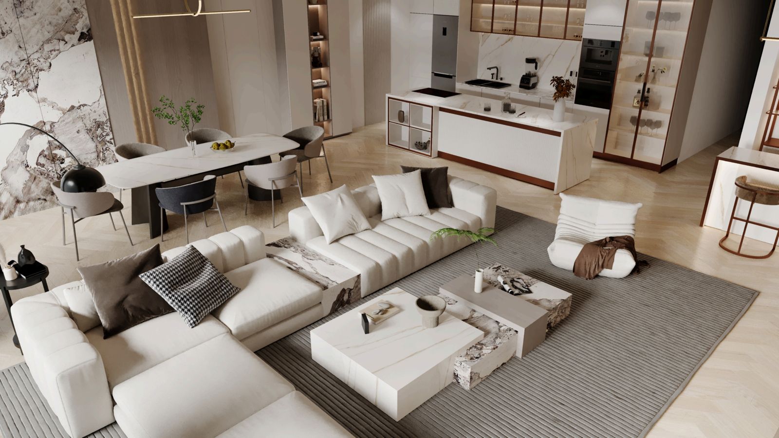 Open-plan lounge