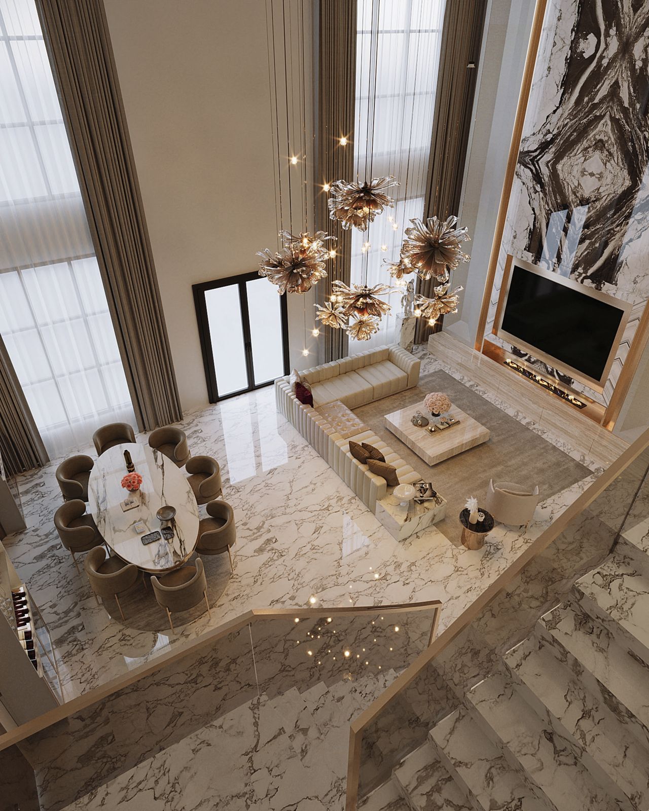 View from the upper gallery